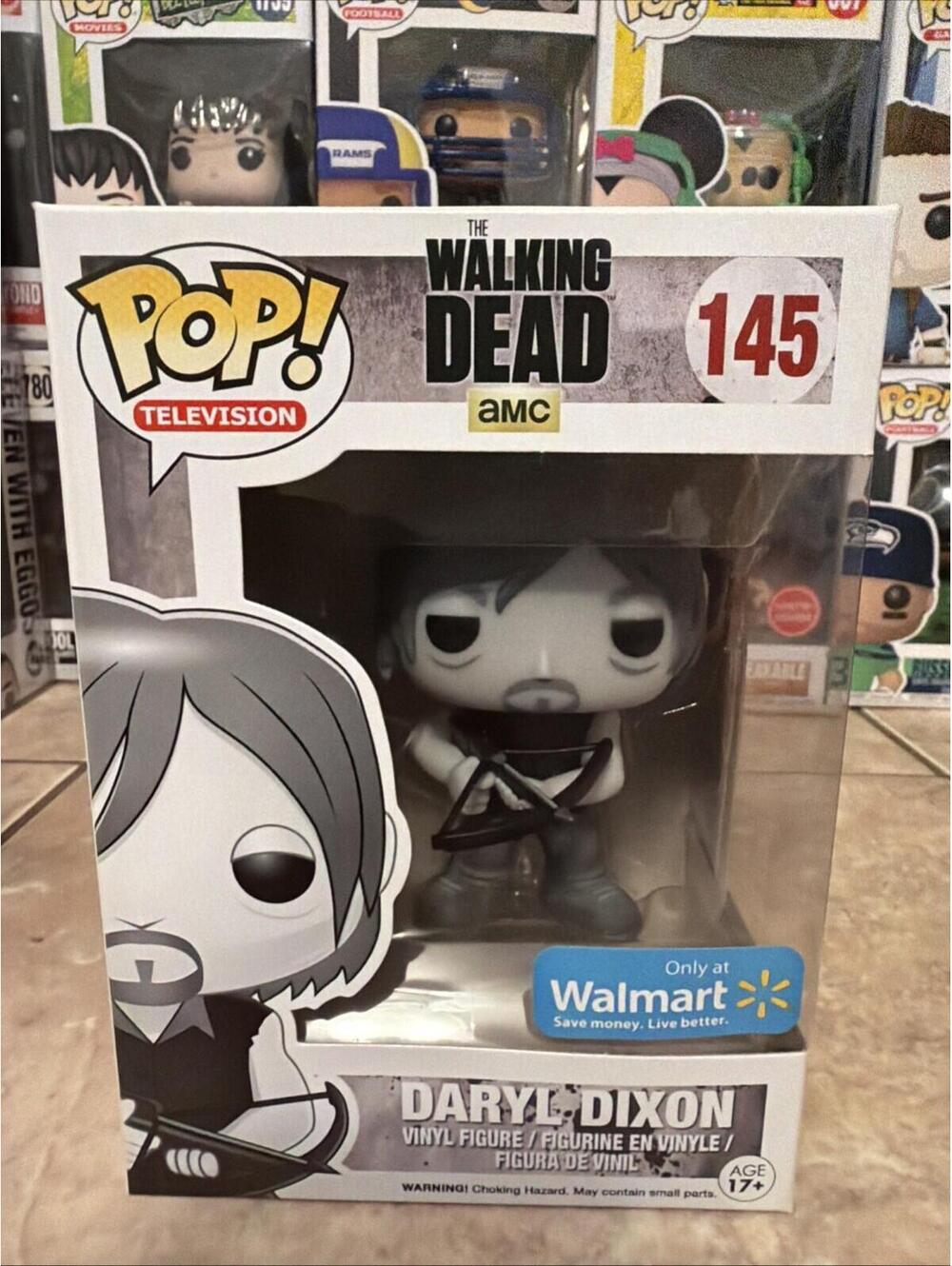 Funko Pop! Vinyl: The Walking Dead - Daryl Dixon - (Black and White) w/Protector